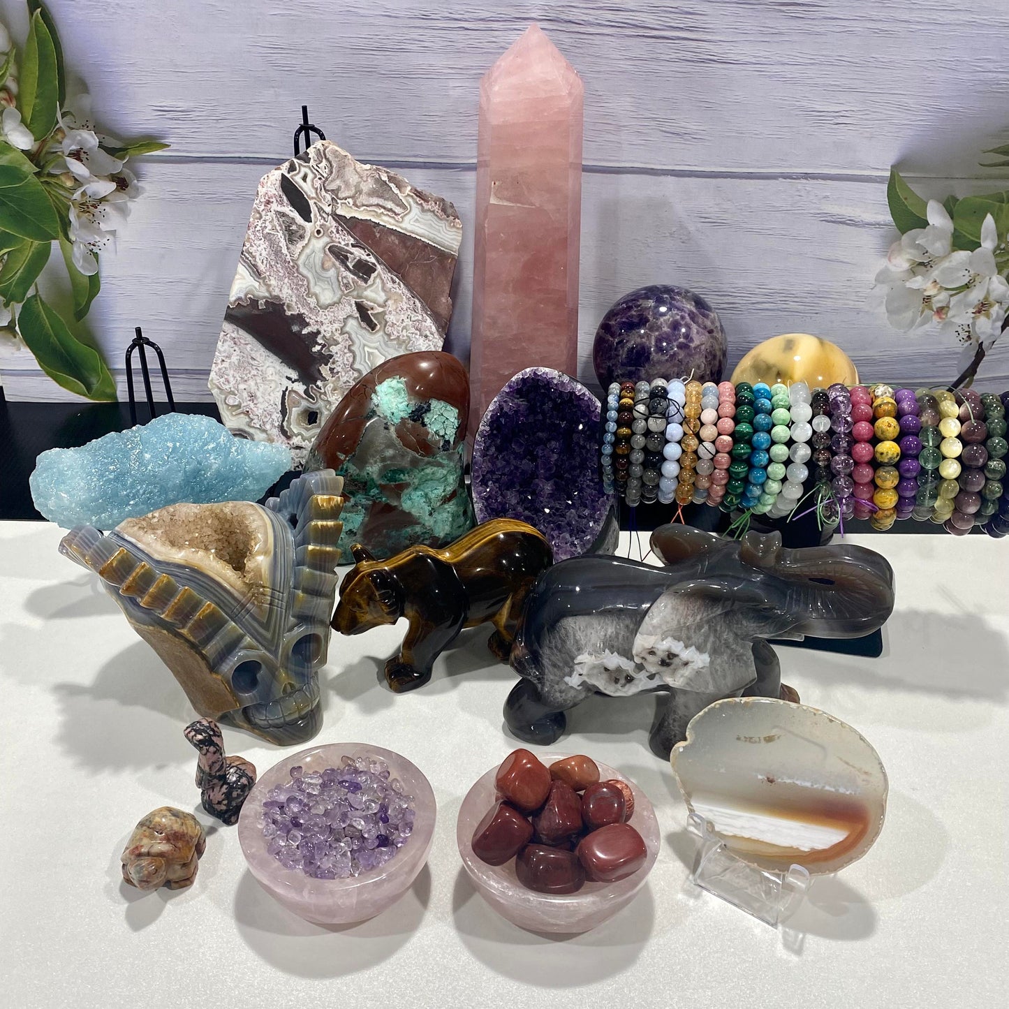 Marshall - 1 Dollar Link - Customized Handpicked Crystal & Carvings - IG Crystal