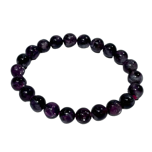 2 Counts Purple Mika Crystal Bracelet 7~11mm Energy Healing Crystals Jewelry for Women DIY Bracelet From IG Crystal
