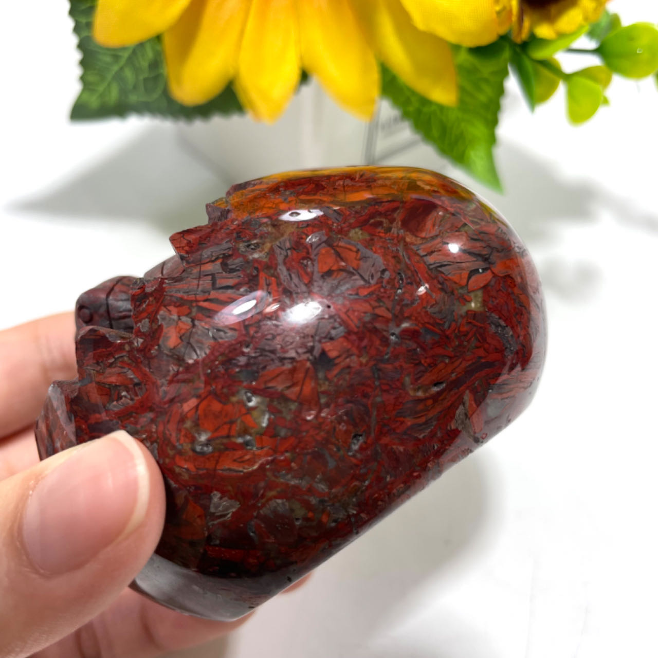 1 Count Turtle Egg Crystal Red Black Crystal Shell Breaking Healing Crystal Gem Reiki Healing Home Decor Crystal Jewelry Shop Pretty Crystals From IG Crystal