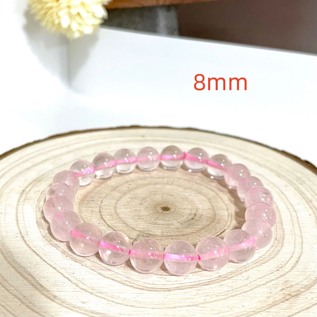 Rose Quartz Bracelet 8mm 10mm Energy Healing Crystals Jewelry for Women DIY Bracelet From IG Crystal