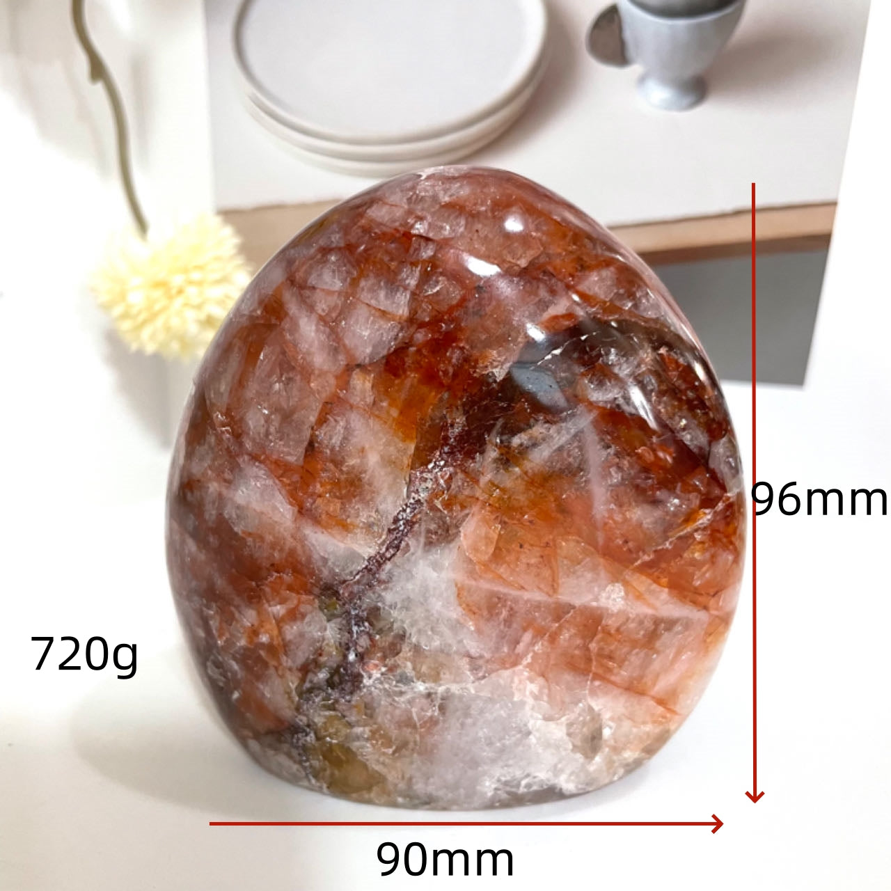 1PCS Fire Quartz Mountain Stone Healing Stone From IG Crystal
