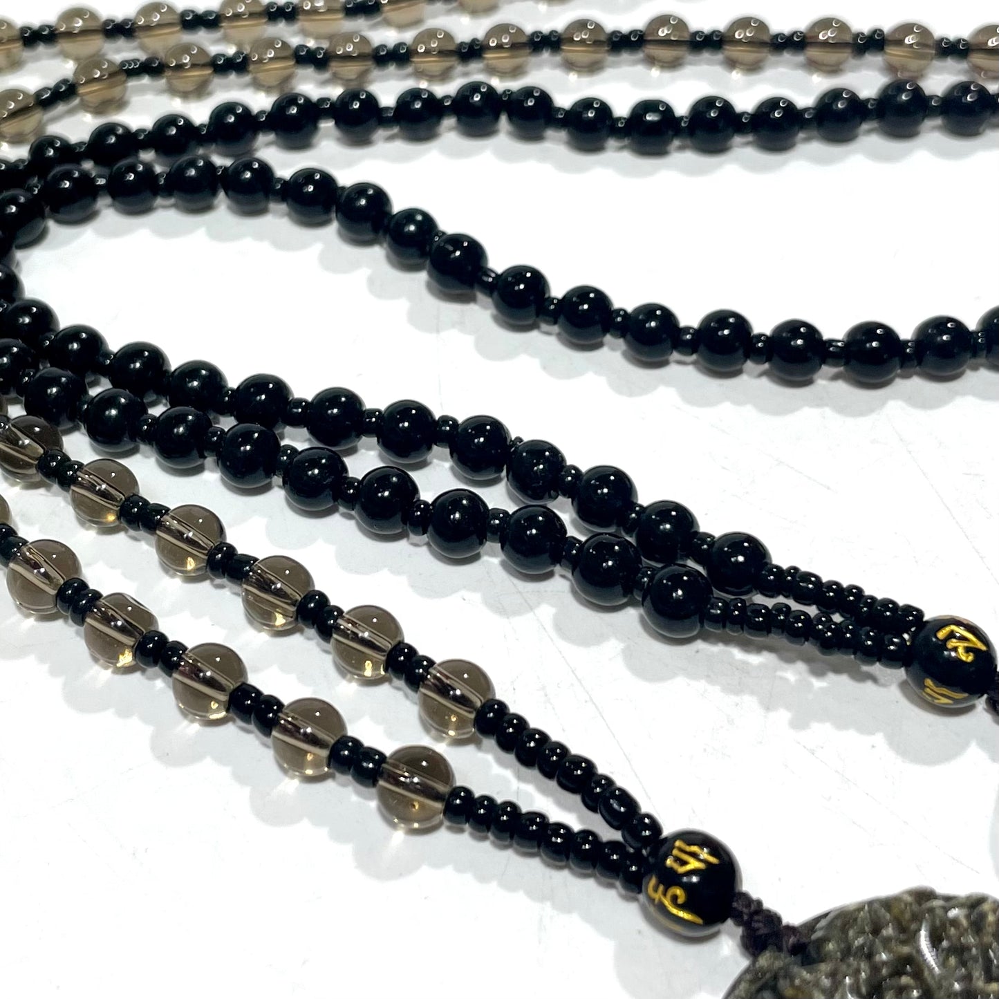 3 Counts Silver Obsidian Necklace Dragon Fox Healing Stones Natural Stone Chakra Balancing Reiki Jewelry For Women And Girl From IG Crystal