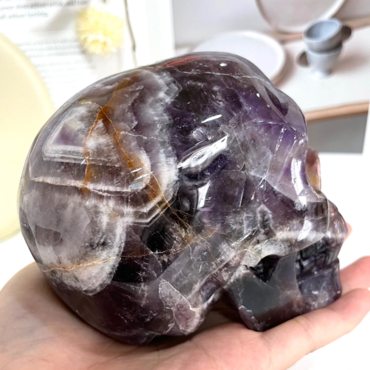 Amethyst Skull Crystal Healing Crystal From IG Crystal