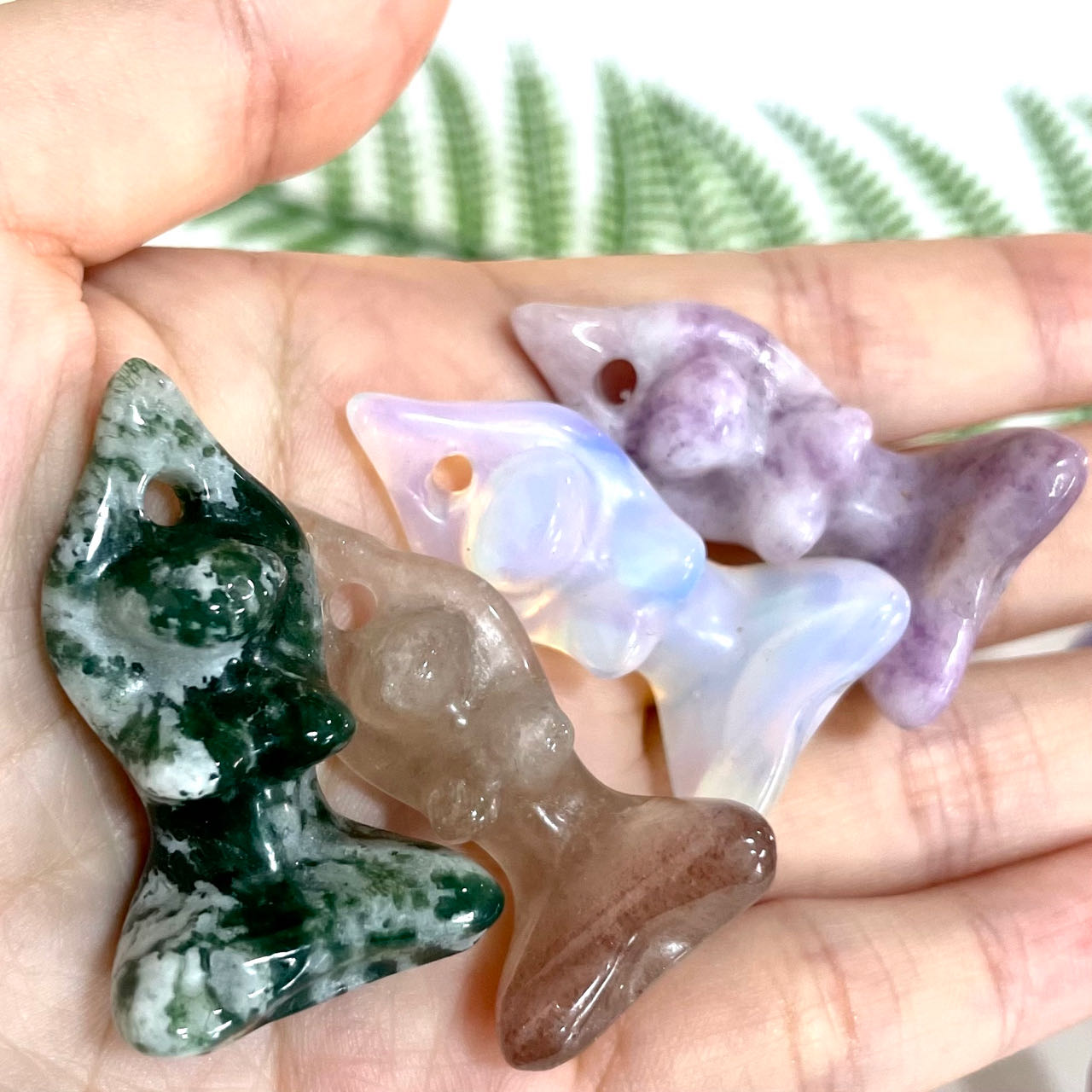 10 Counts Different Material Yoga Lady Crystal Rose Quartz Clear Quartz Kiwi Jasper Sodalite Amethyst Opalite Unakite Healing Crystal From IG Crystal