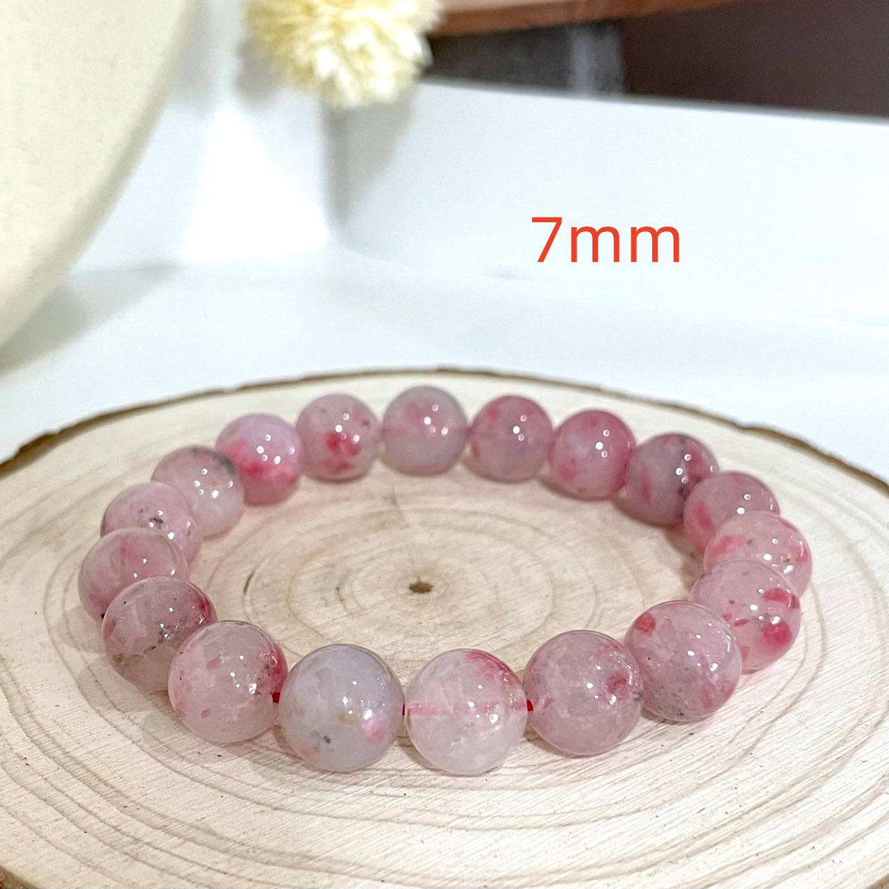 High Quality Rhodonite Bracelet 7~12mm Energy Healing Crystals Jewelry for Women DIY Bracelet From IG Crystal