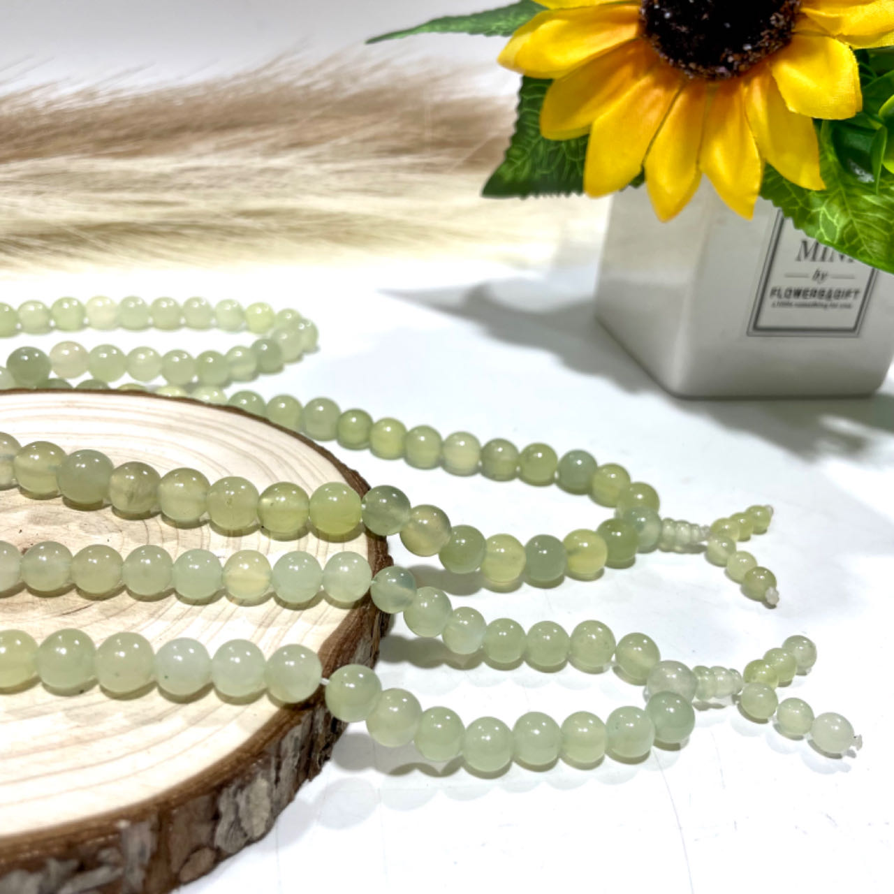 Afghanistan White Jade Necklace 8mm 10mm Natural Crystals Healing Stones Crystal Jewelry Shop Pretty Crystals From IG Crystal