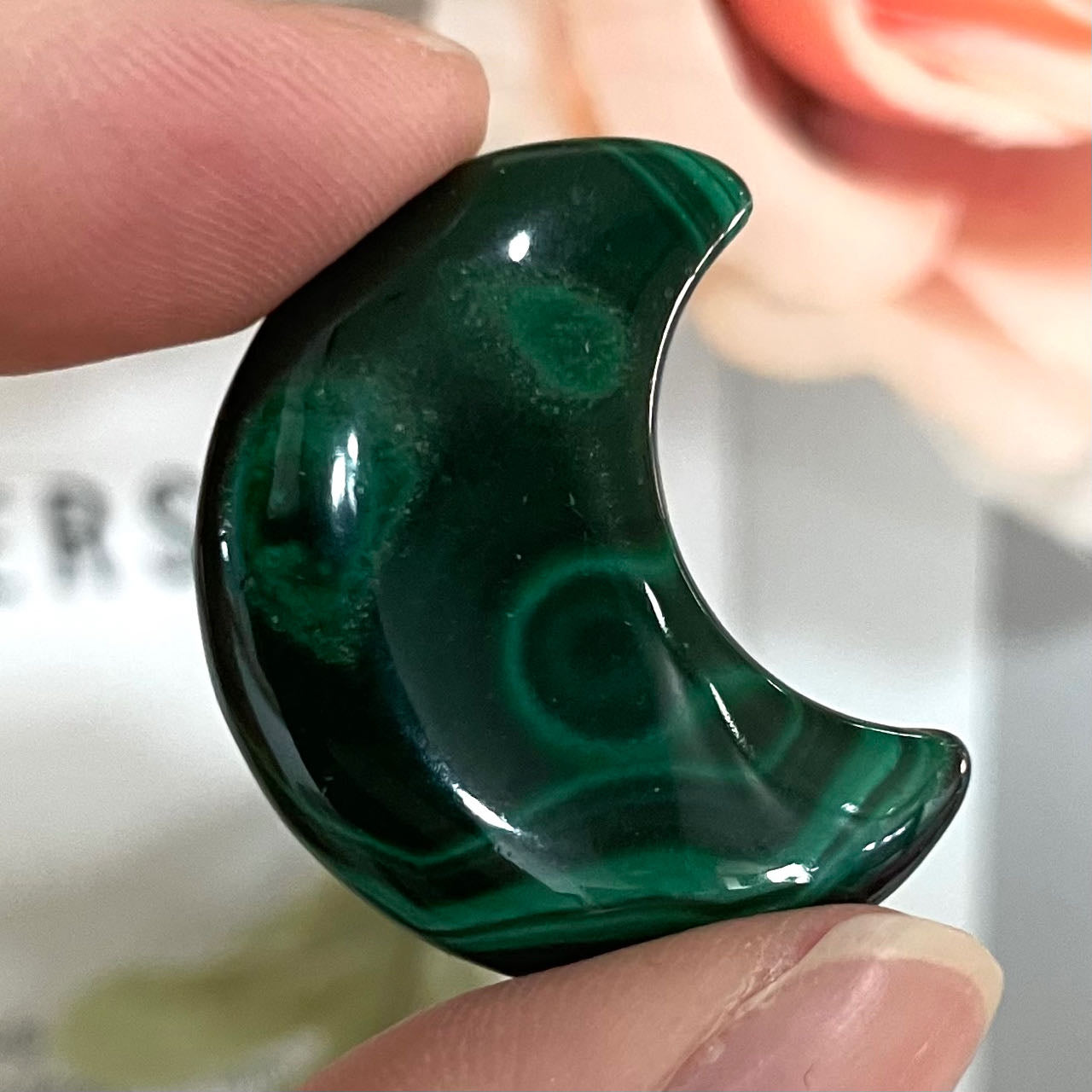 10PCS Moon Star Shape Crystal Malachite From IG Crystal