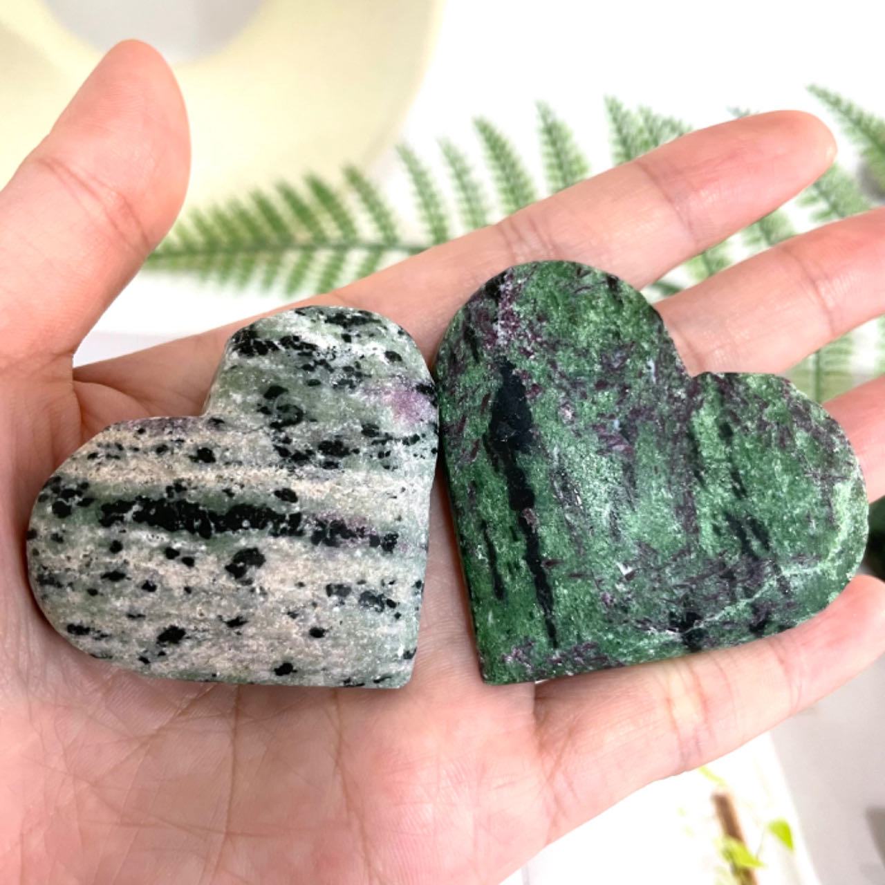 8 Counts Epidote Crystal Star Heart Shaped Crystal Healing Crystal Home Decoration From IG Crystal