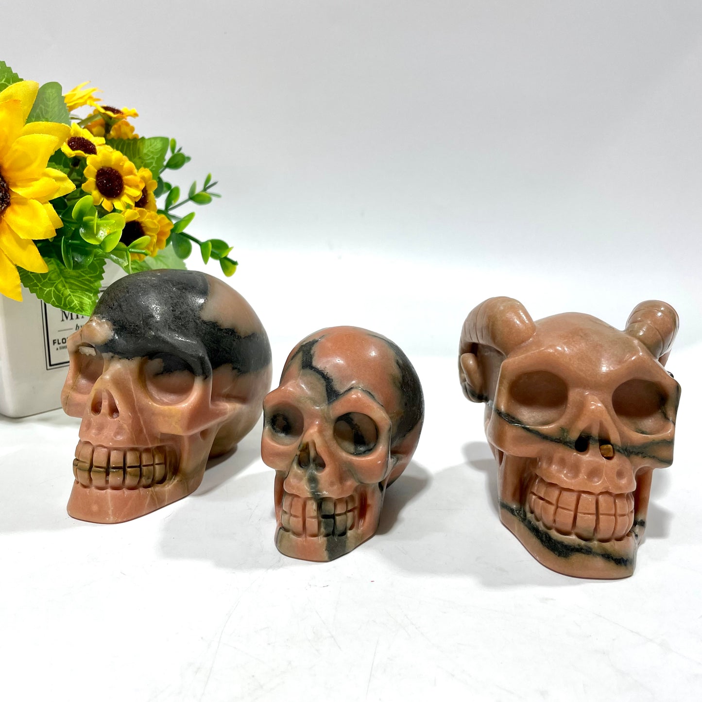 1 Count pin opal skull Crystal Carving Natural Stone Gem Mining Chakra Balancing Reiki Healing Crystal Mystery Crystal Display Crystal Shopping Online Home Office Decor From IG Crystal