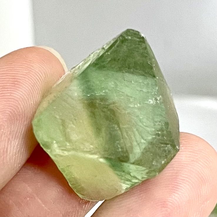 Green Flourite Diamond Shape Healing Stone About 300G From IG Crystal