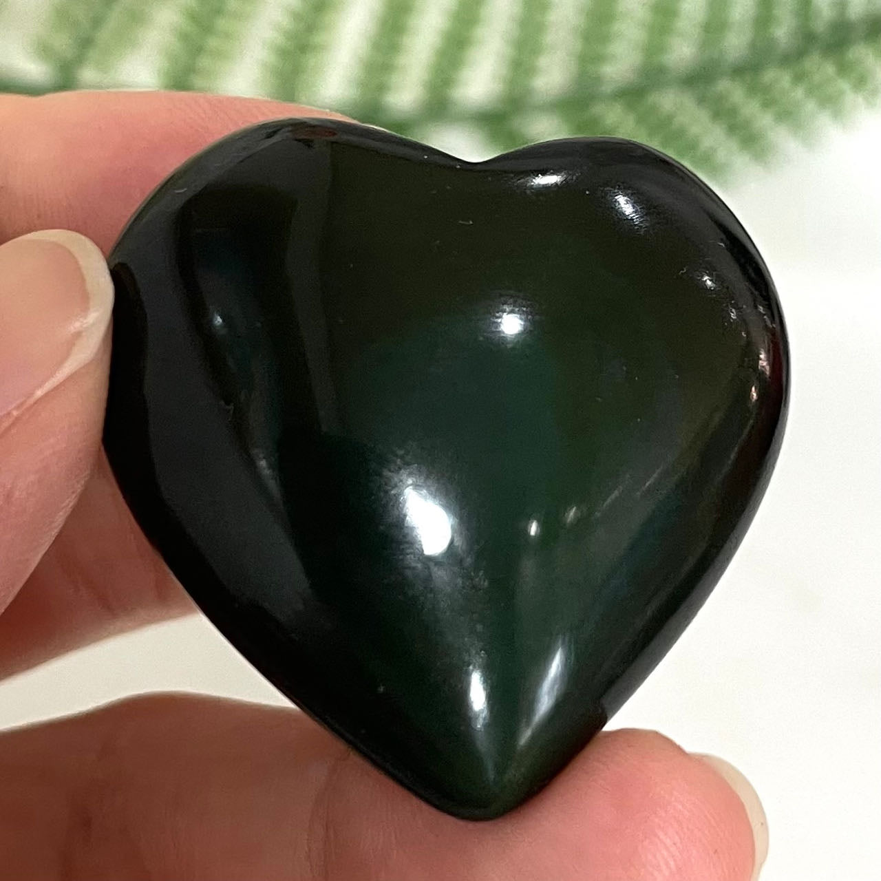 Rainbow Obsidian Heart Moon Shape Stone Crystal Healing Stone Home Decoration From IG Crystal