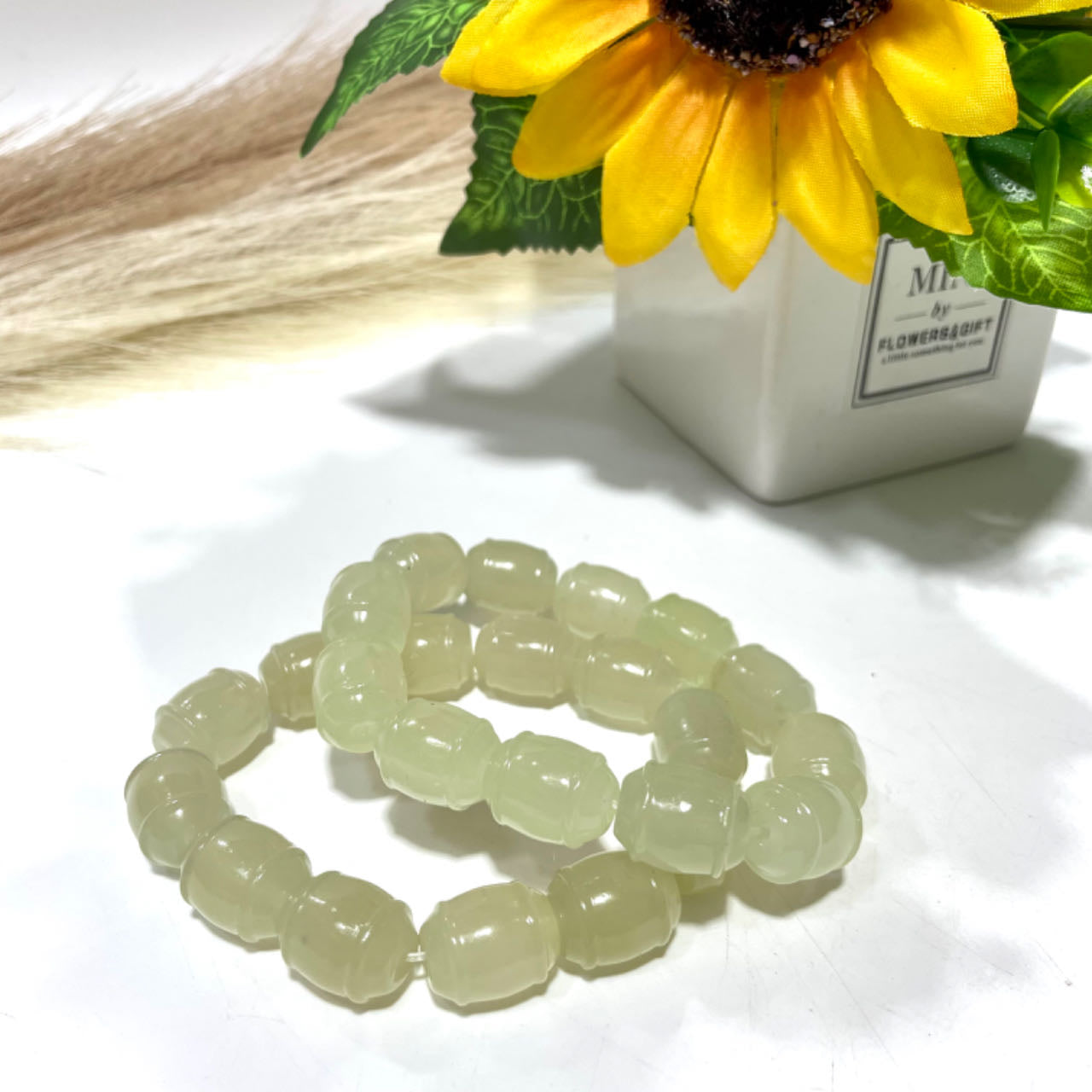 Afghanistan White Jade Bracelets 10mm 12mm 14mm 16mm Round Oval Natural Crystals Healing Stones Crystal Jewelry Shop Pretty Crystals From IG Crystal