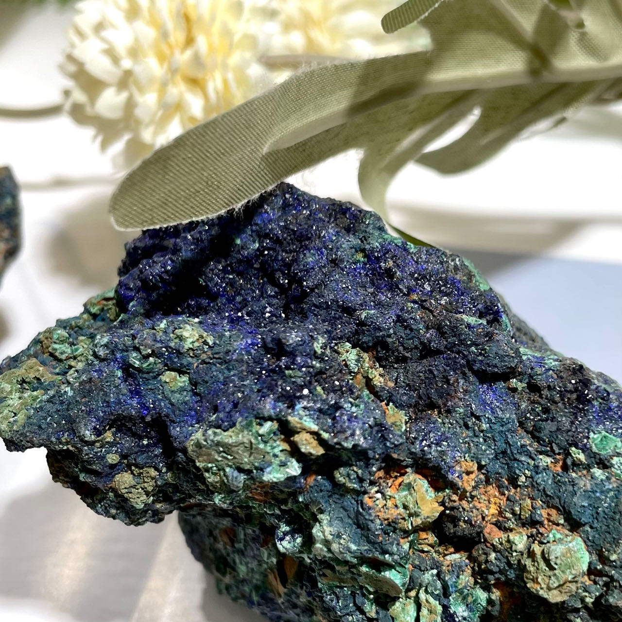 Crystal Raw Chessylite Rough Stone Azurite Natural Azurite Specimen for Decoration From IG Crystal