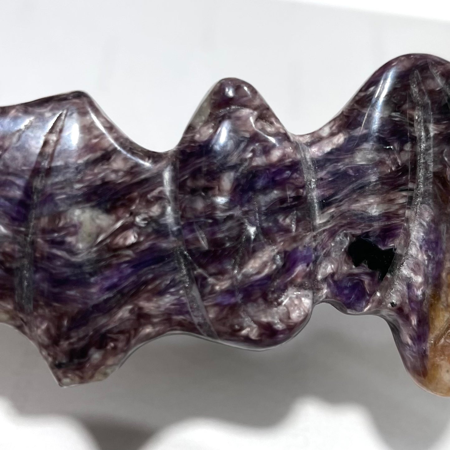 1 Count Charoite Bat Crystal Carving Natural Stone Gem Mining Chakra Balancing Reiki Healing Crystal Mystery Crystal Display Crystal Shopping Online Home Office Decor From IG Crystal
