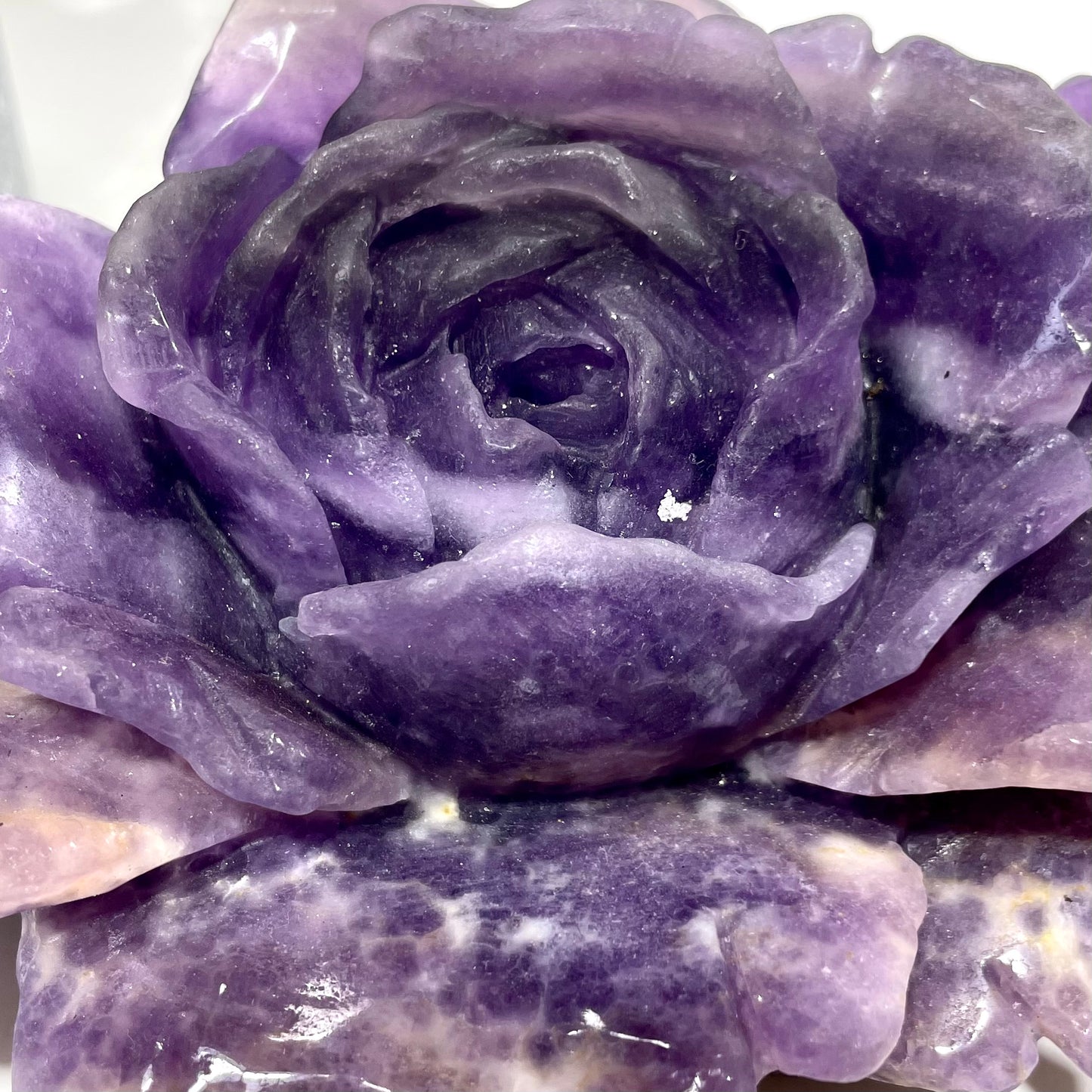 1 Count Big Amethyst Flower Crystal Carving Healing Stones Natural Stone Chakra Balancing Reiki Home Office Decor From IG Crystal