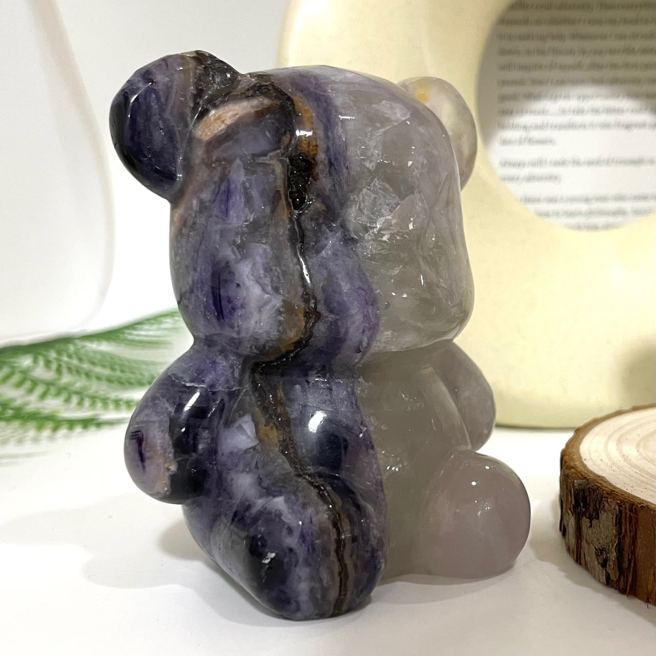 Fluorite Bear Healing Stone Home Decoration Stochastic 1PCS From IG Crystal