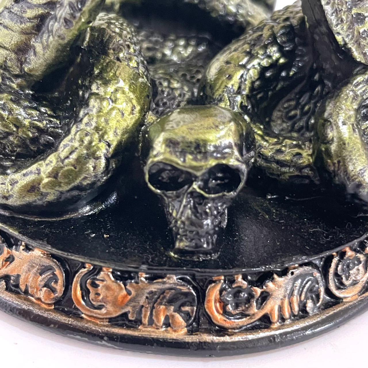 2PCS Snake Stand Green Healing Stone Home Decoration For Crystal Ball From IG Crystal