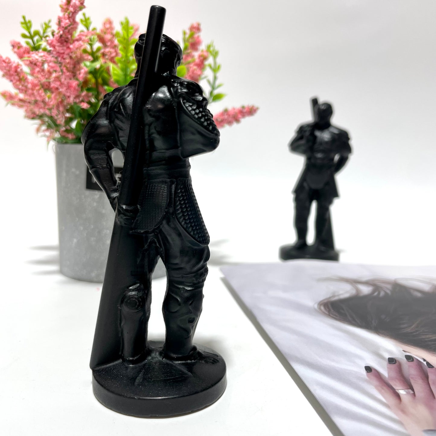 1 Count 12cm Height Black Obsidian Wukong Crystal Carving Natural Stone Gem Mining Chakra Balancing Reiki Healing Crystal Mystery Crystal Display Crystal Shopping Online Home Office Decor From IG Crystal