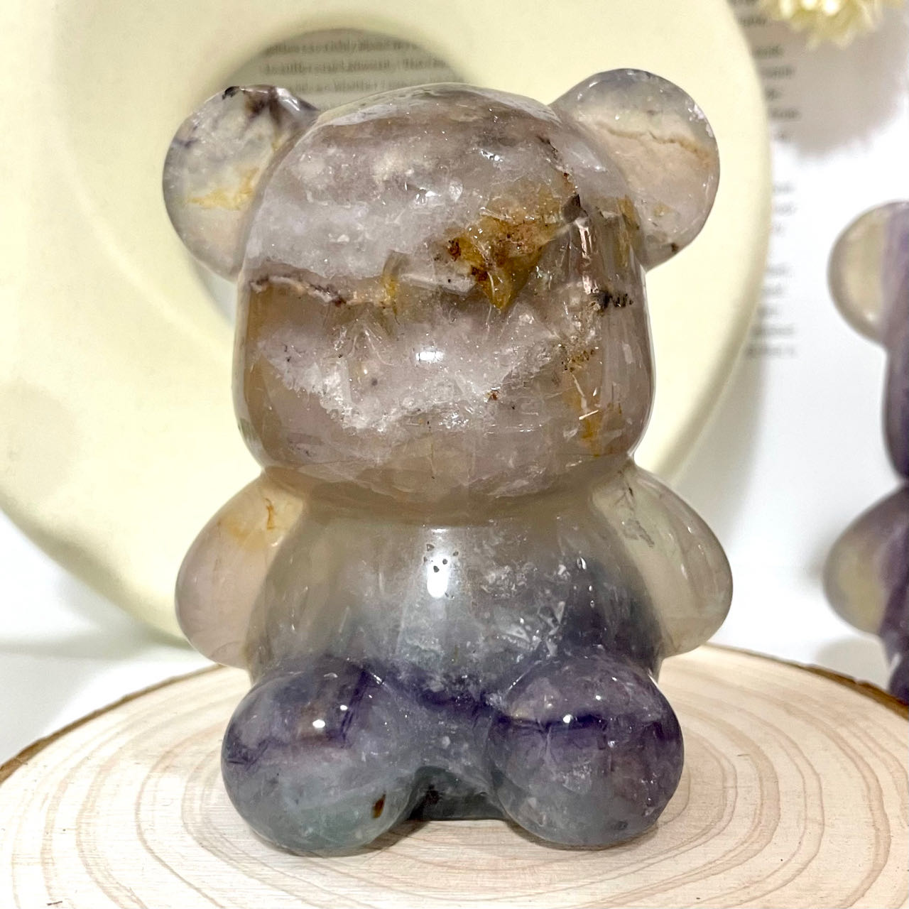 Fluorite Bear Healing Stone Home Decoration Stochastic 1PCS From IG Crystal