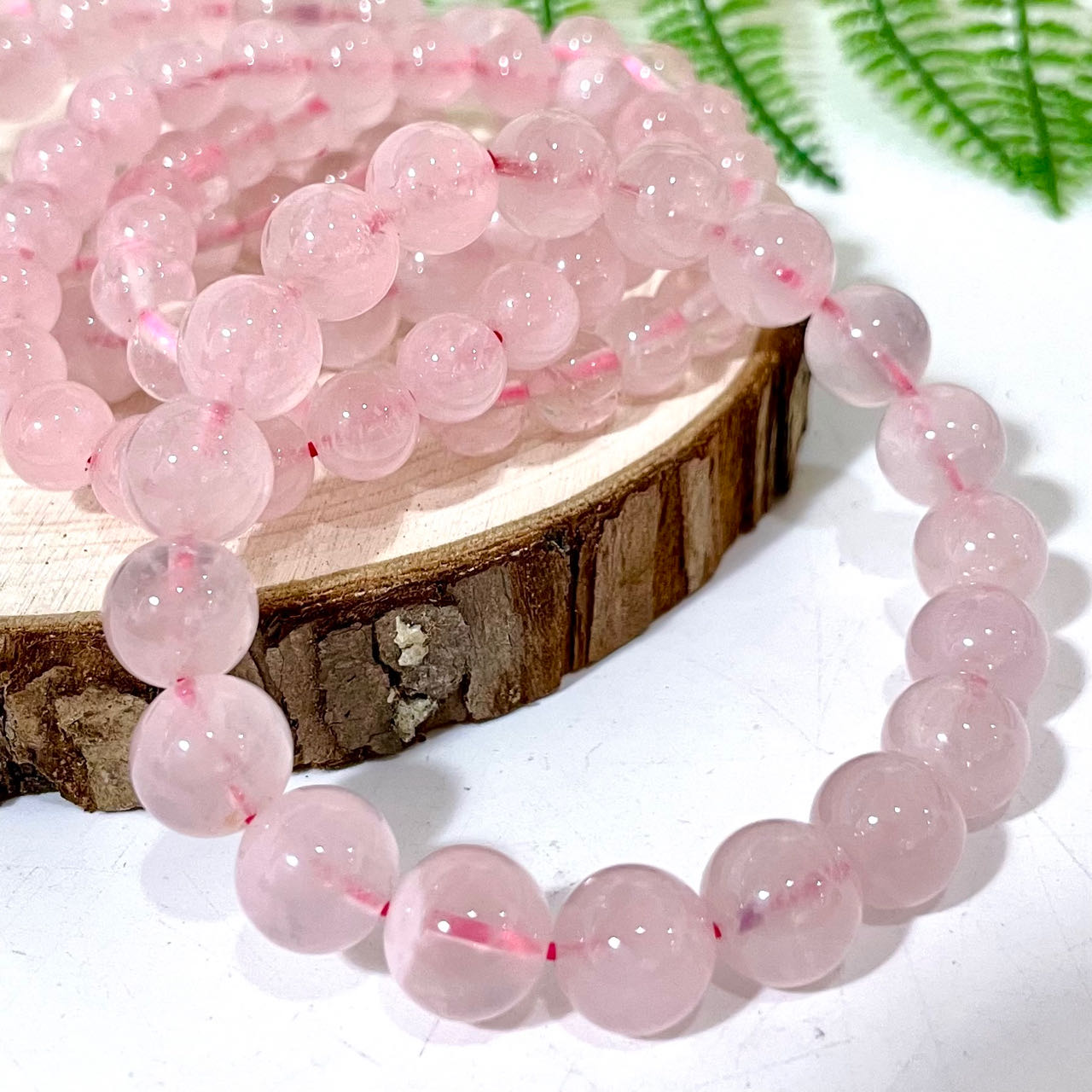 Rose Quartz Bracelet 8mm 10mm Energy Healing Crystals Jewelry for Women DIY Bracelet From IG Crystal
