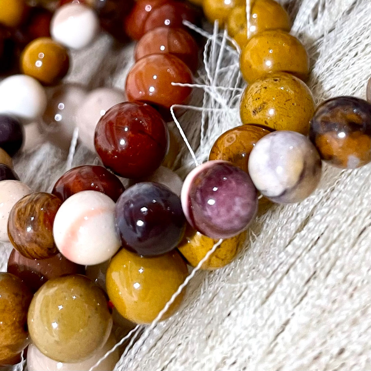Moonkaite Jasper Bracelet 6~10mm Energy Healing Crystals Jewelry for Women DIY Bracelet From IG Crystal