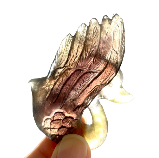 2 Counts Fluorite Swan Crystal Carving Healing Crystal Gem Reiki Healing Home Decor Crystal Jewelry Shop Pretty Crystals From IG Crystal
