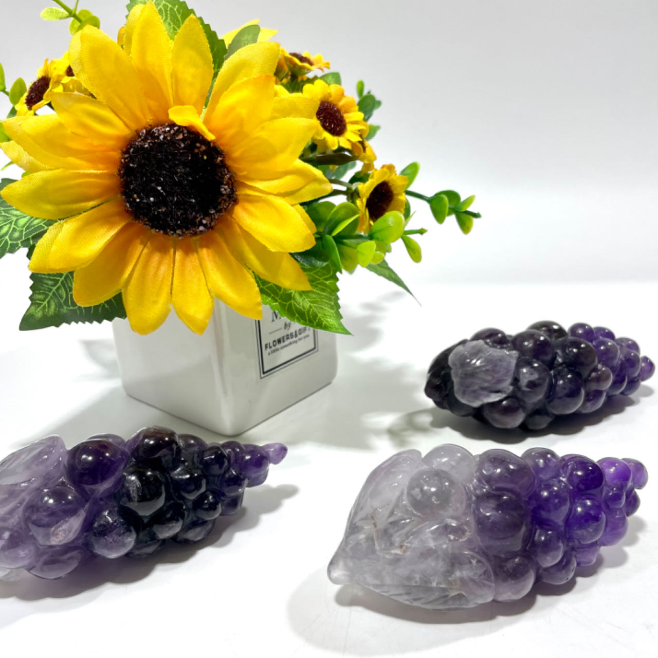 1 Count Amethyst Grapes Healing Crystal Gem Reiki Healing Home Decor Crystal Jewelry Shop Pretty Crystals From IG Crystal