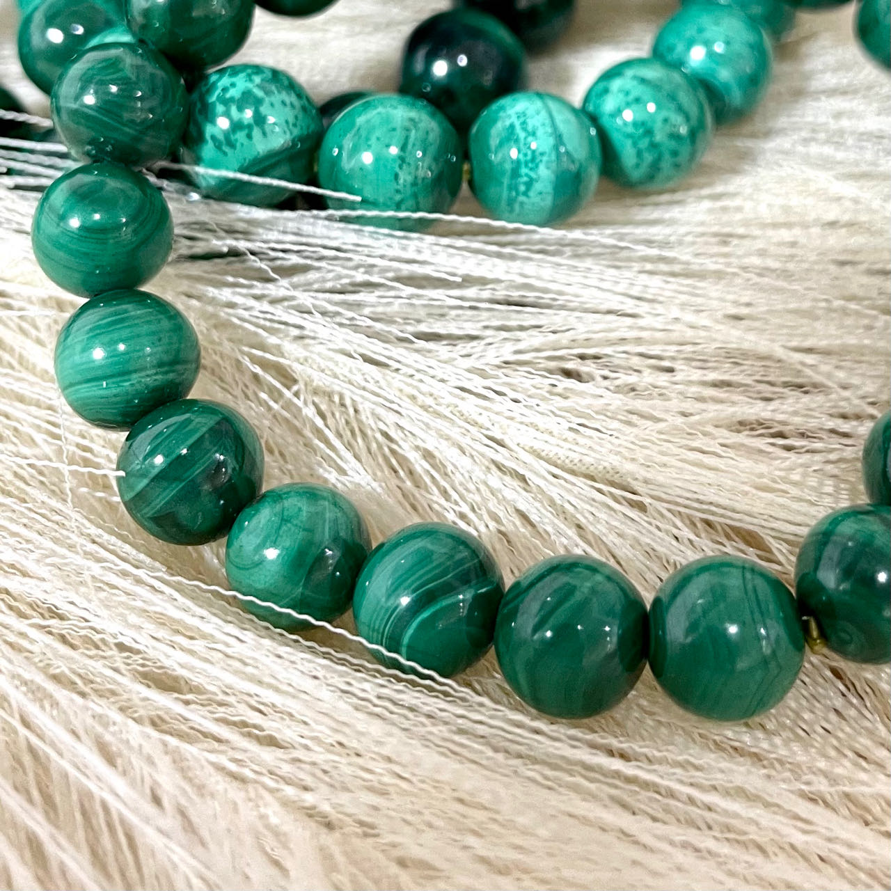 Malachite Bracelet 7~11mm Energy Healing Crystals Jewelry for Women DIY Bracelet From IG Crystal