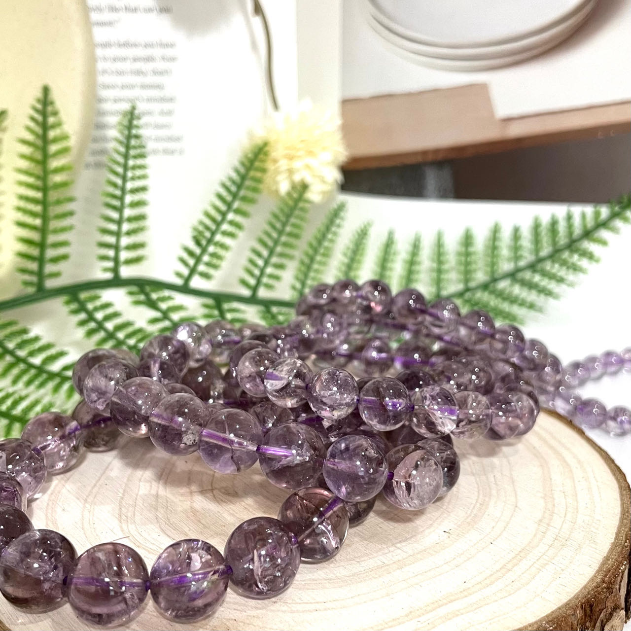 Amethyst Quartz Bracelet 7~12mm Energy Healing Crystals Jewelry for Women DIY Bracelet From IG Crystal