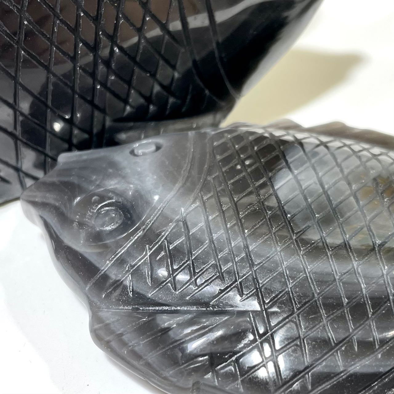 1 Count Black Agate Fish Crystal Healing Crystal Gem Reiki Healing Home Decor Crystal Jewelry Shop Pretty Crystals From IG Crystal