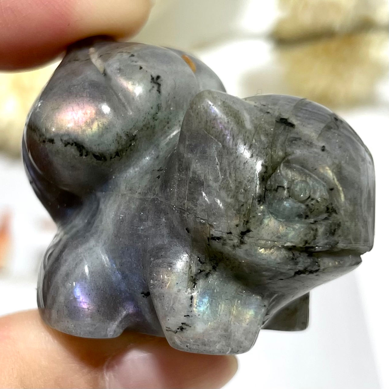 3 Counts Labradorite Bulbasaur Crystal Pokemon Healing Crystal Home Decoration From IG Crystal