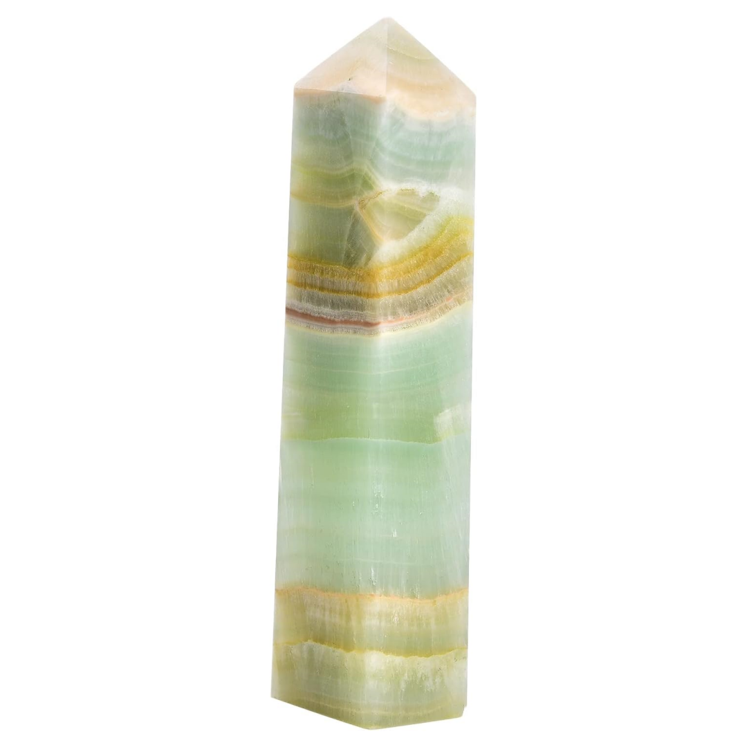 Crystal Wand Natural Caribbean Calcite Tetrahedral Column Single Point Crystal Tower Healing Crystal Decoration Gifts From IG Crystal