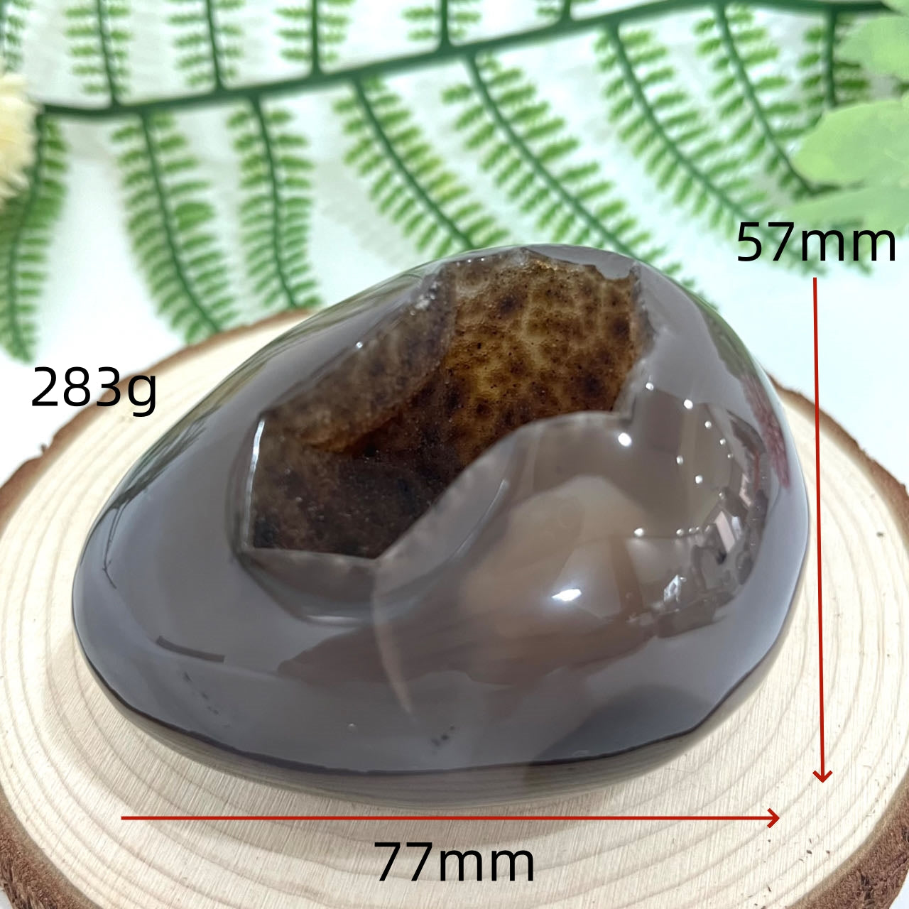 Different Maerail Druzy Egg Natural Raw Geode From IG Crystal