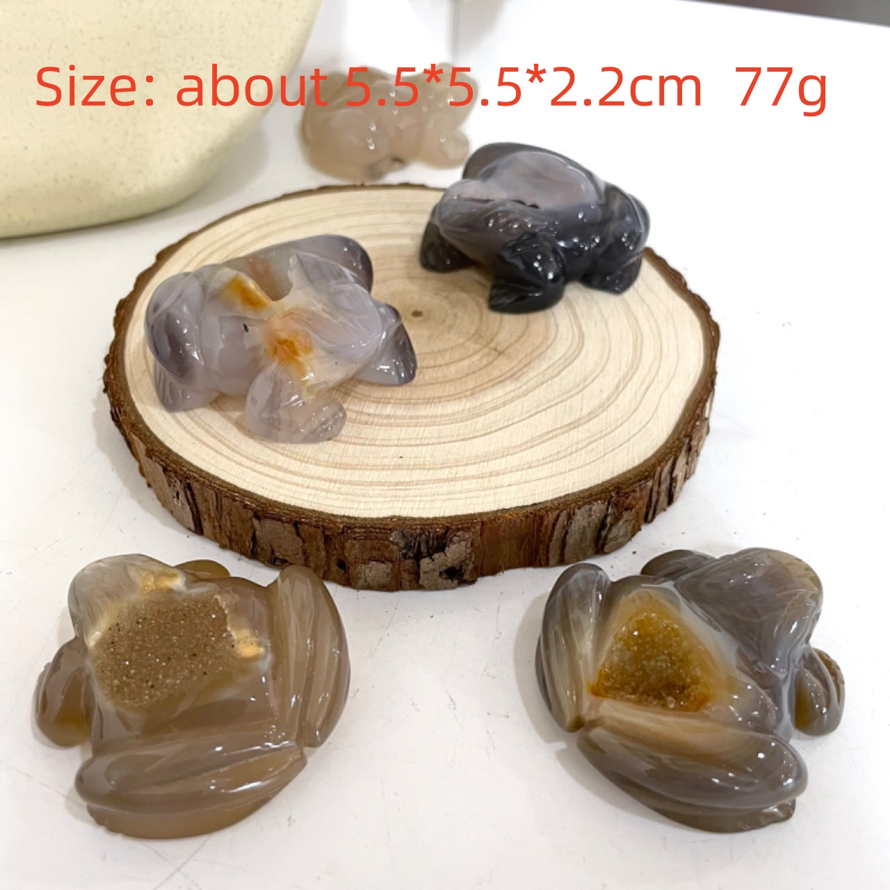 Animals Druzy Natural Raw Geode Agate Penguin Dolphin Horse Owl Fish Turtle Dinosaur Unicorn Fox Frog Eagle Snail Healing Stone Home Decoration From IG Crystal