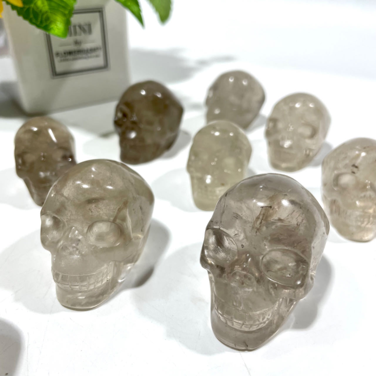 2~4 Counts Tea-coloured Citrine Small Skull Crystal Healing Crystal Home Decoration From IG Crystal
