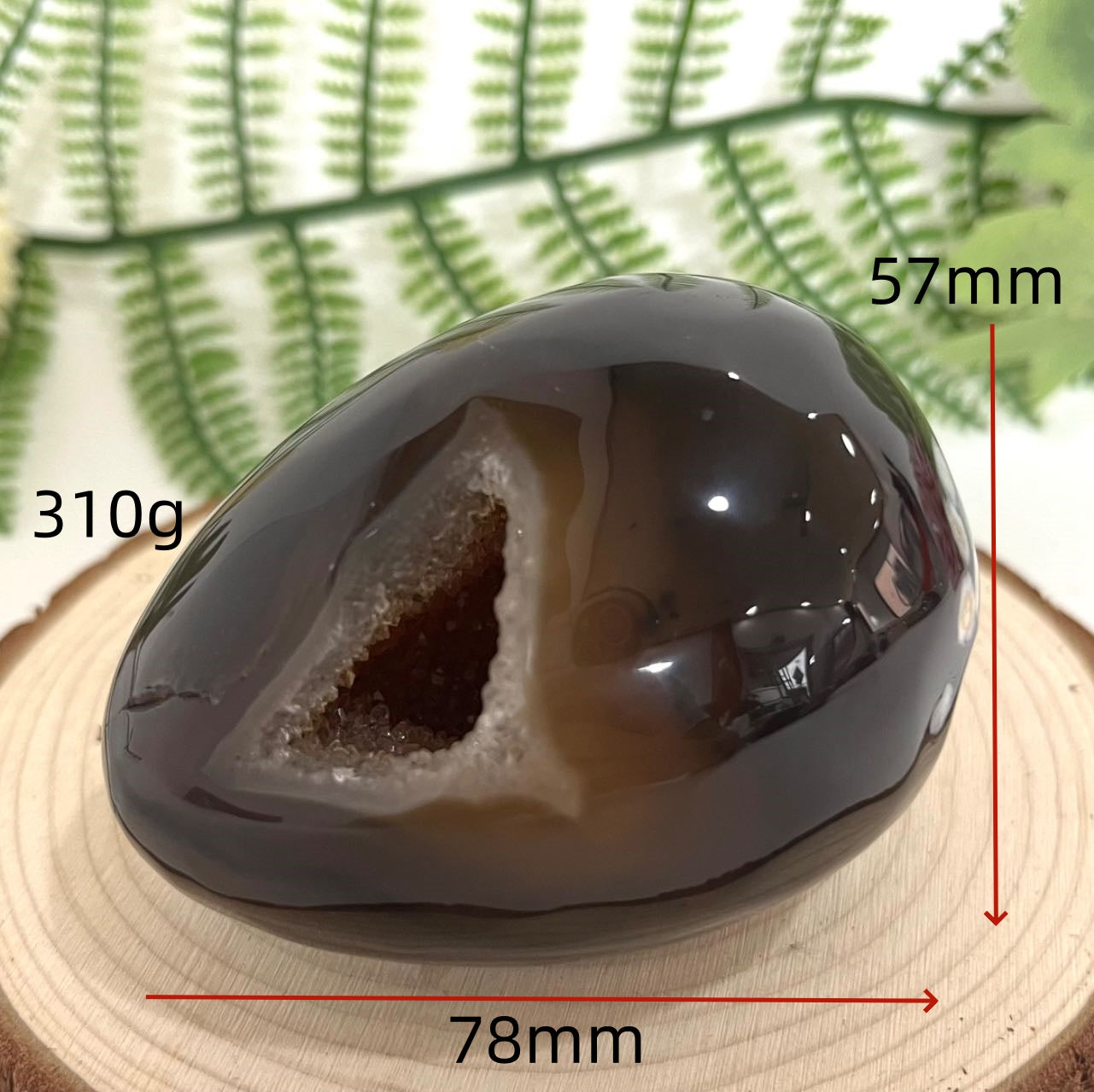 Different Maerail Druzy Egg Natural Raw Geode From IG Crystal