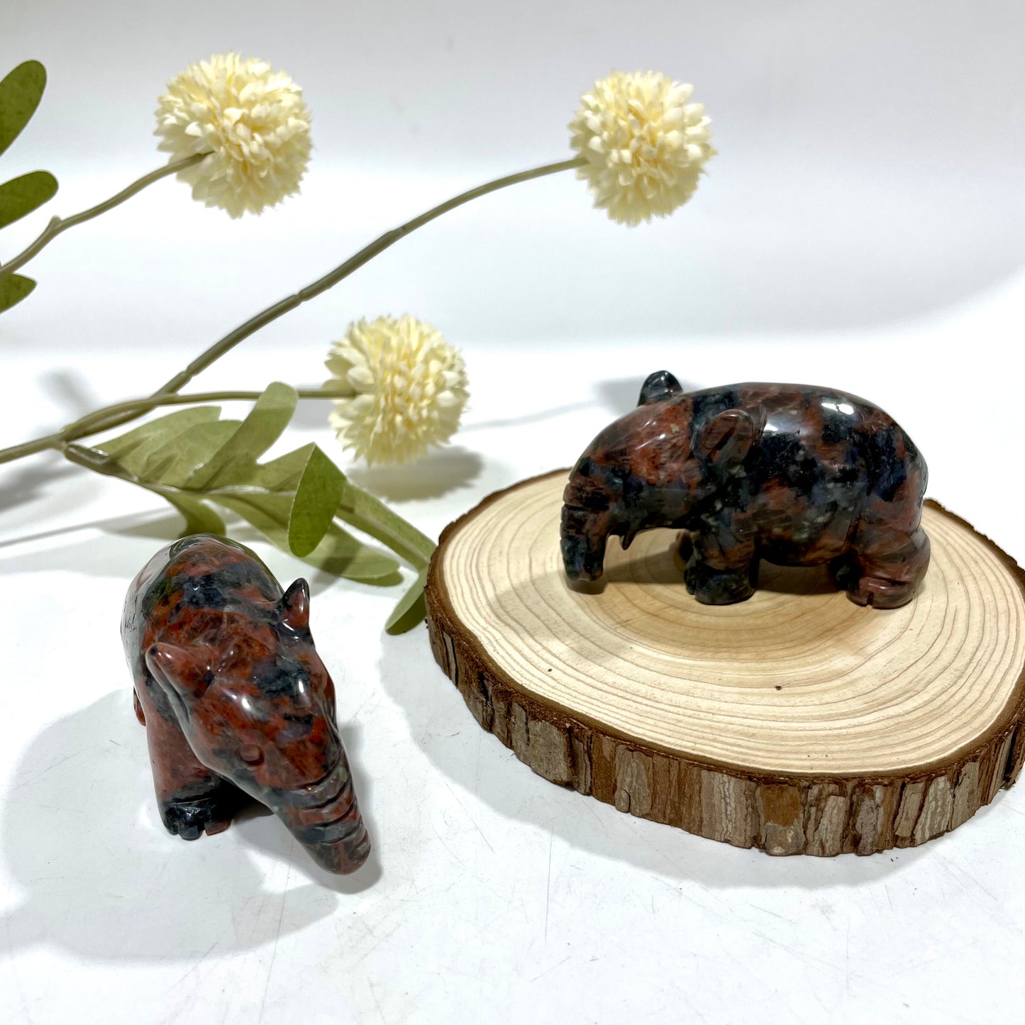 2 Counts 3 Inches Anteater Crystal Carving Green Aventurine Red Picture Jasper Healing Stones Natural Stone Chakra Balancing Reiki Home Office Decor From IG Crystal