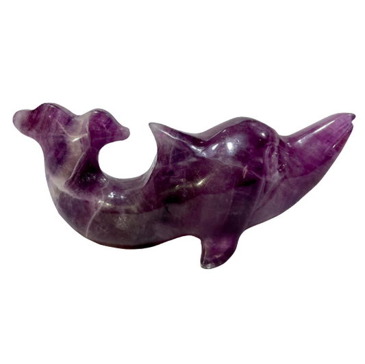 1 Count Purple Fluorite Dolphin Crystal Carving Healing Crystal Gem Reiki Healing Home Decor Crystal Jewelry Shop Pretty Crystals From IG Crystal