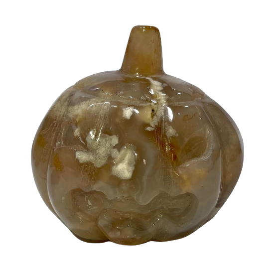 Halloween Pumpkin 1 Count Pink Flower Agate Pumpkin Crystal Healing Crystal Gem Reiki Healing Home Decor Crystal Jewelry Shop Pretty Crystals From IG Crystal