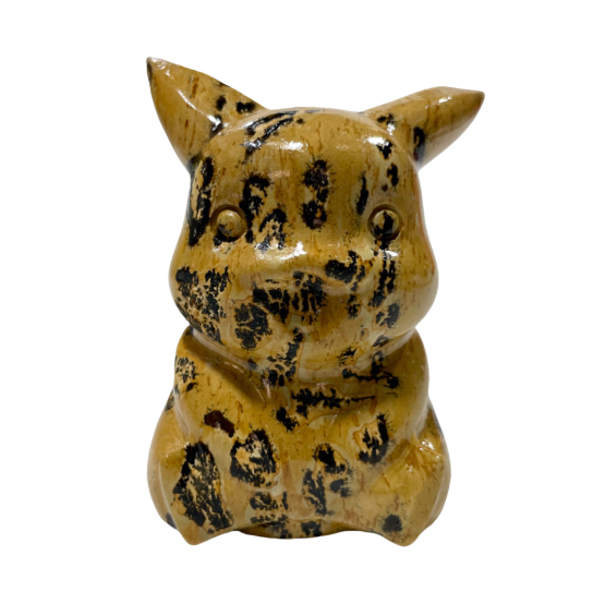 2 Counts Picture Jasper Pikachu Crystal Carving Healing Crystal Gem Reiki Healing Home Decor Crystal Jewelry Shop Pretty Crystals From IG Crystal