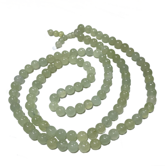 Afghanistan White Jade Necklace 8mm 10mm Natural Crystals Healing Stones Crystal Jewelry Shop Pretty Crystals From IG Crystal