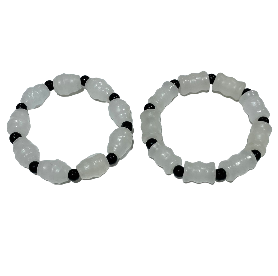 4 Counts Afghanistan White Jade Bracelets Natural Crystals Healing Stones Crystal Jewelry Shop Pretty Crystals From IG Crystal