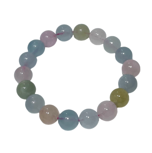 Morganite (Transparent) Bracelet 11~14mm Energy Healing Crystals Jewelry for Women DIY Bracelet From IG Crystal