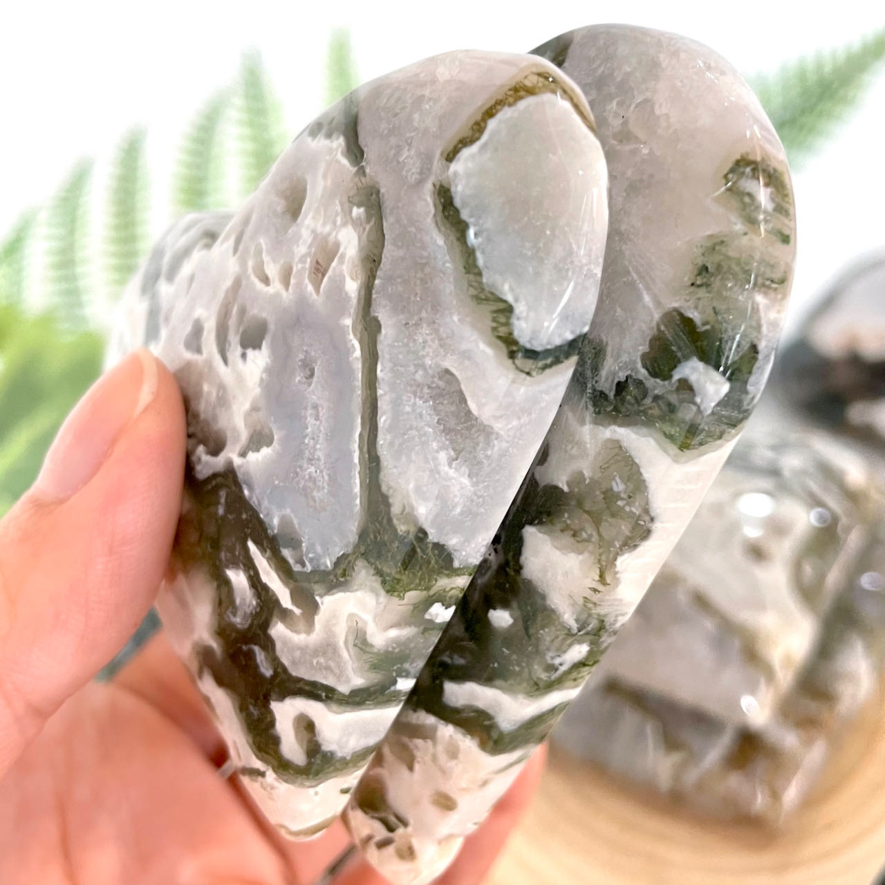 Any 2PCS Double Layer Heart Shape Natural Crystals From IG Crystal