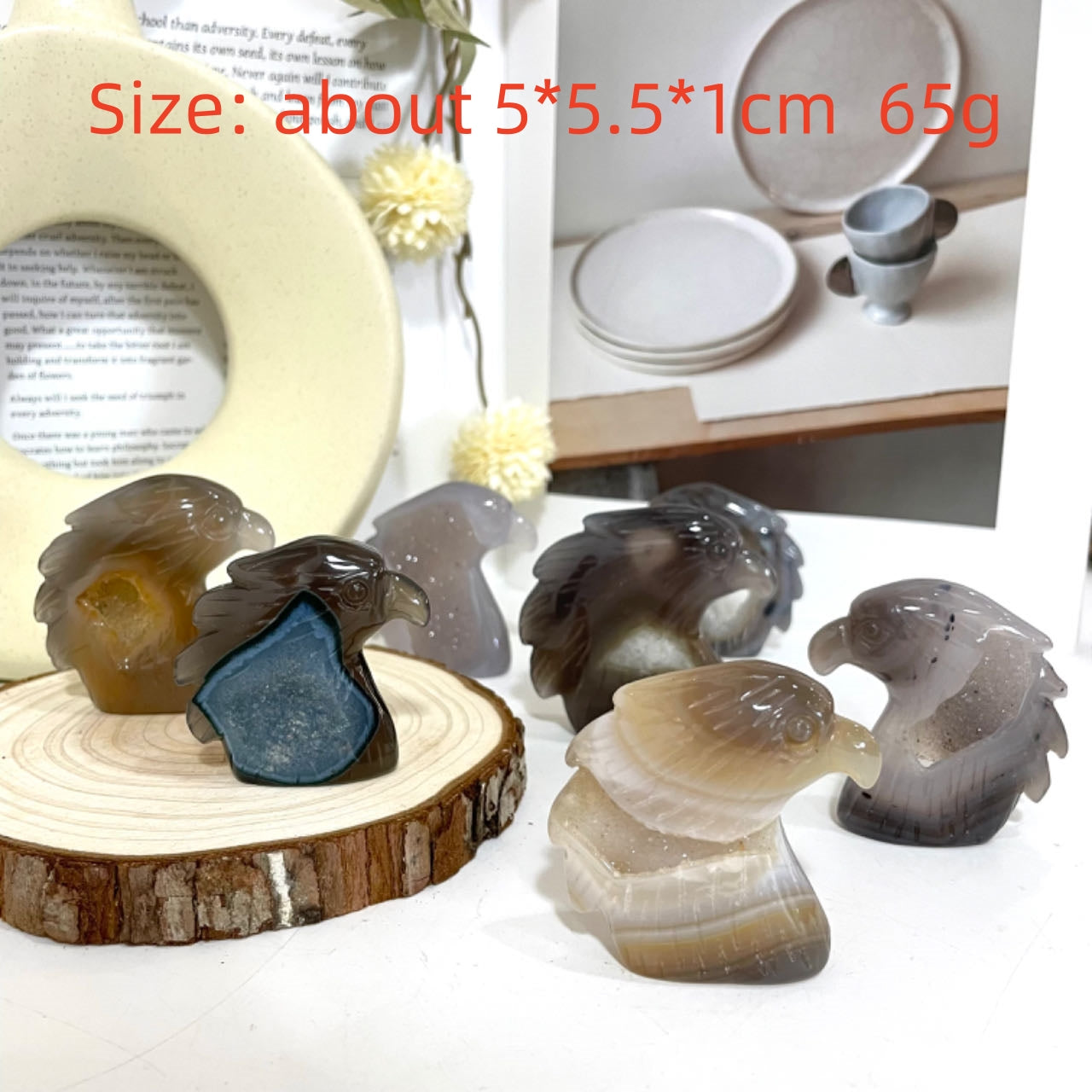 Animals Druzy Natural Raw Geode Agate Penguin Dolphin Horse Owl Fish Turtle Dinosaur Unicorn Fox Frog Eagle Snail Healing Stone Home Decoration From IG Crystal
