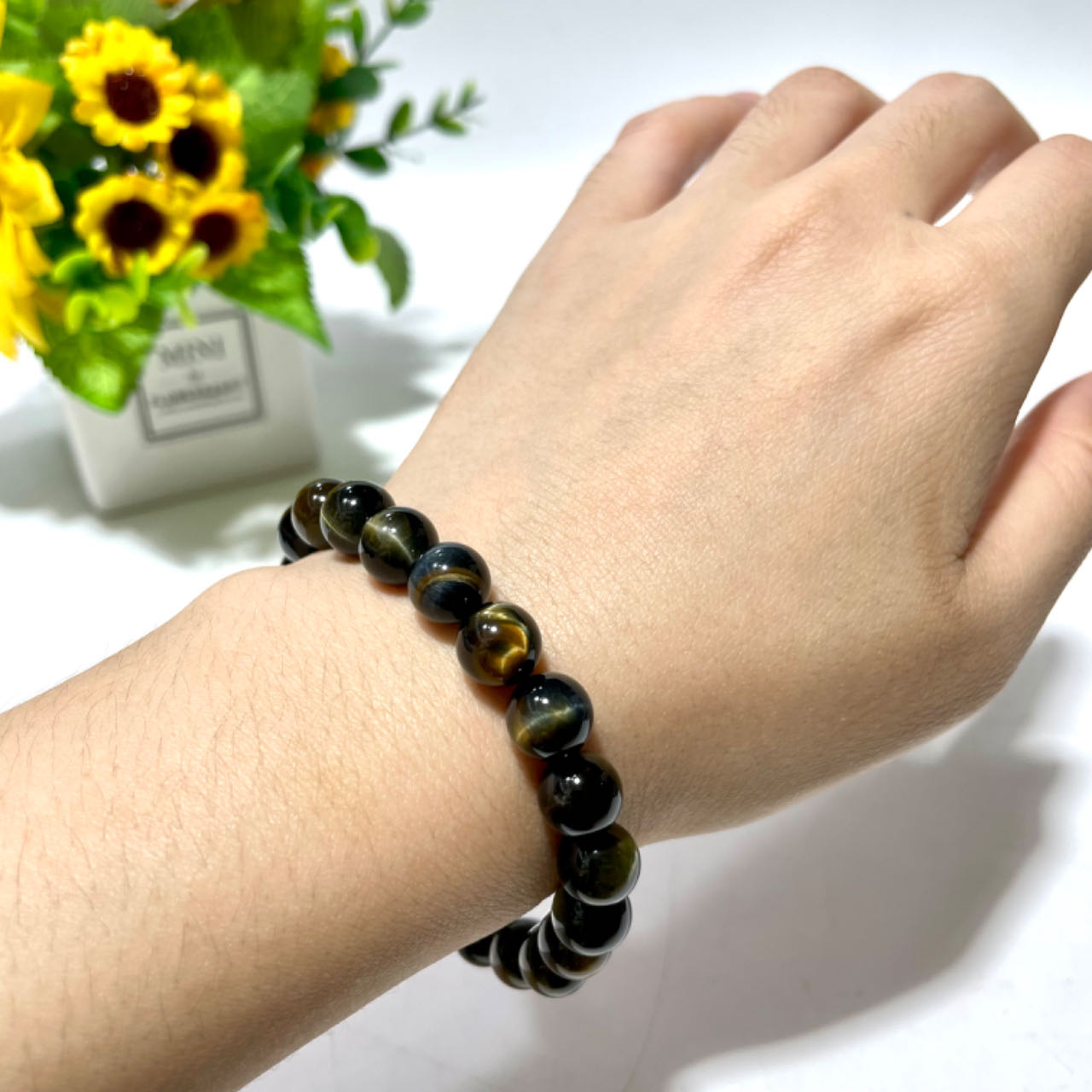 Black Blue Colourful Tiger Eye Bracelet Set 9mm 10mm 12mm Energy Healing Crystals Jewelry for Women DIY Bracelet From IG Crystal