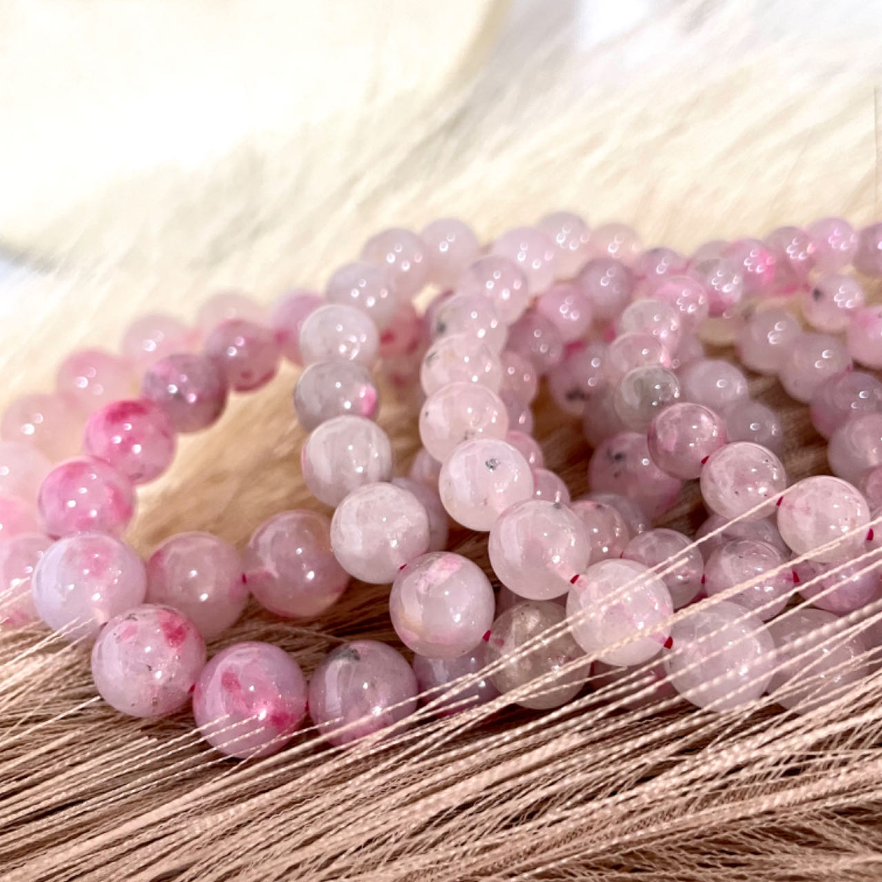 High Quality Rhodonite Bracelet 7~12mm Energy Healing Crystals Jewelry for Women DIY Bracelet From IG Crystal