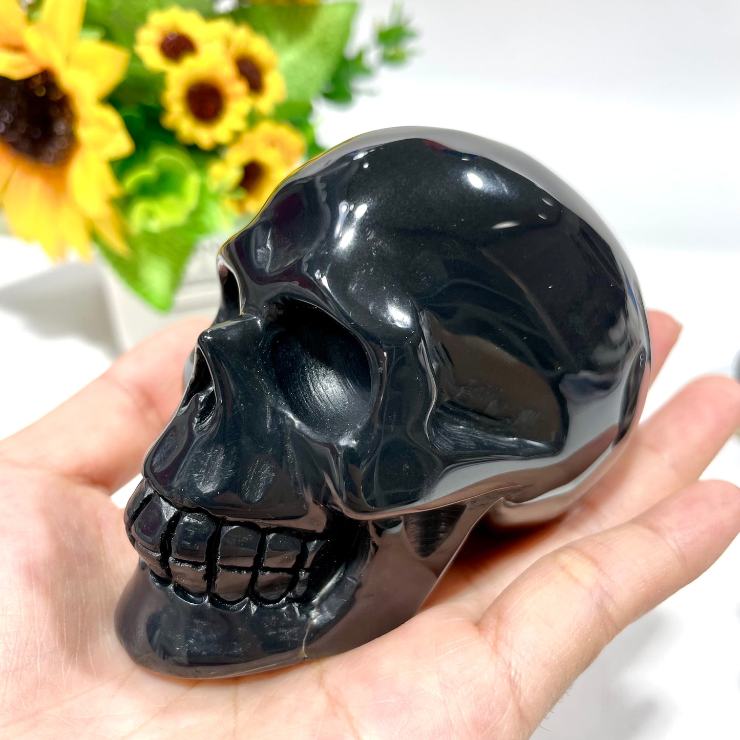 1 Count India Agate Skull Crystal Carving Healing Stones Natural Stone Chakra Balancing Reiki Home Office Decor From IG Crystal