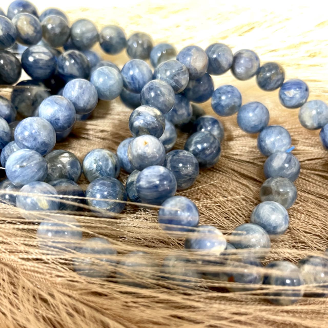 Kyanite Bracelet 8~13mm Energy Healing Crystals Jewelry for Women DIY Bracelet From IG Crystal