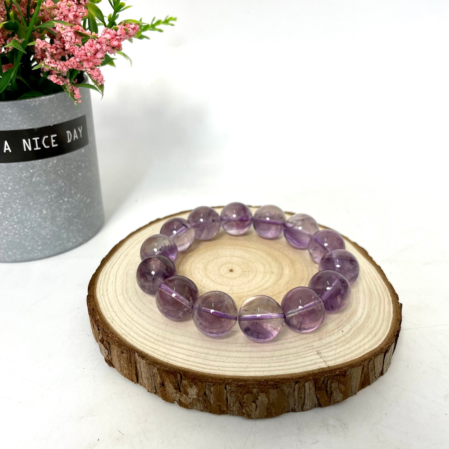 High Quality Amethyst Bracelets 12~17mm Natural Crystals Healing Crystals Bracelet for Women and Men Teens Crystal Jewelry Shop Pretty Crystals From IG Crystal